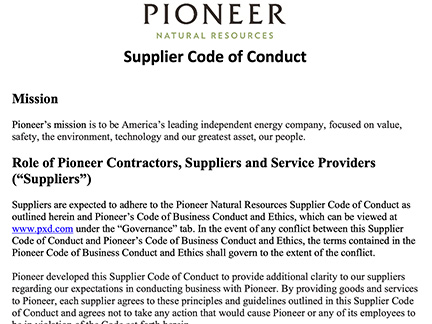 Supplier Code of Conduct Cover